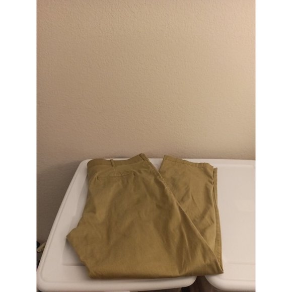 Men's Lee X-treme Comfort Elastic Waistband Beige Pants Straight Leg Size 42x32 - Picture 6 of 6